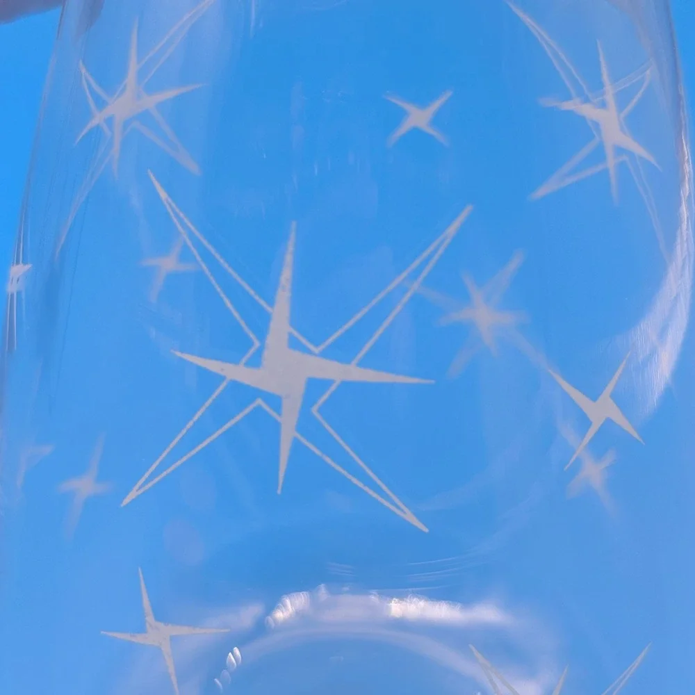 Vintage Pyrex Atomic Starburst Coffee Carafe with Warmer 10